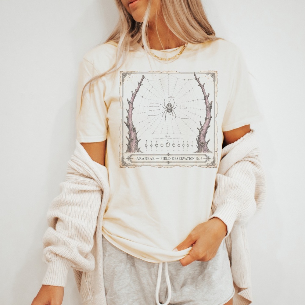 Araneae Field Observation No. 7 Orb Weaver Specimen Tee